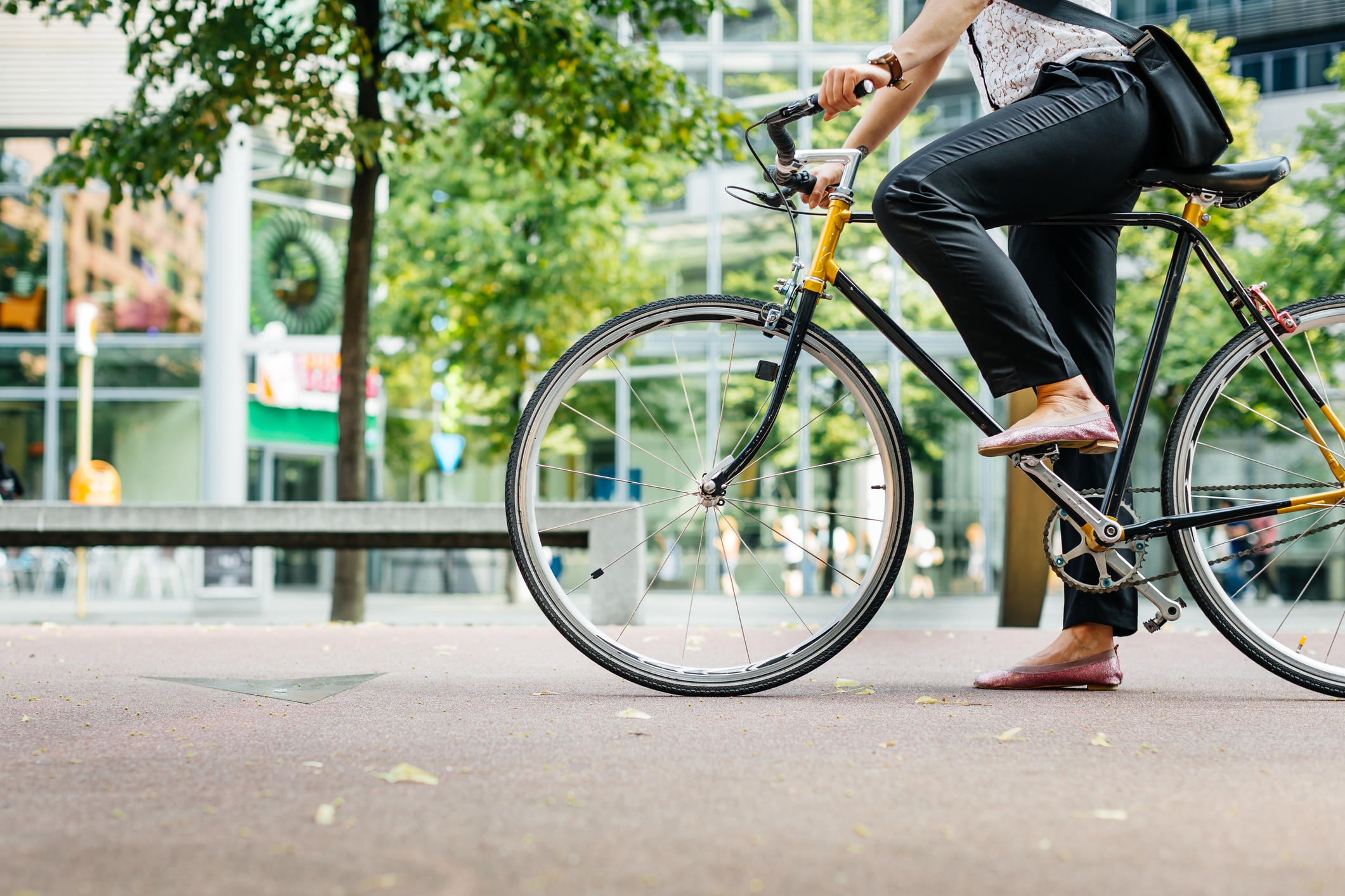 A bike wheel.